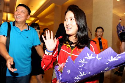 里约奥运会跳水冠军陈若琳回南京
